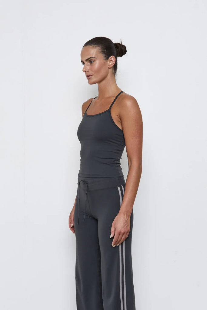 Pinky & Kamal - Racer Tank - Grey