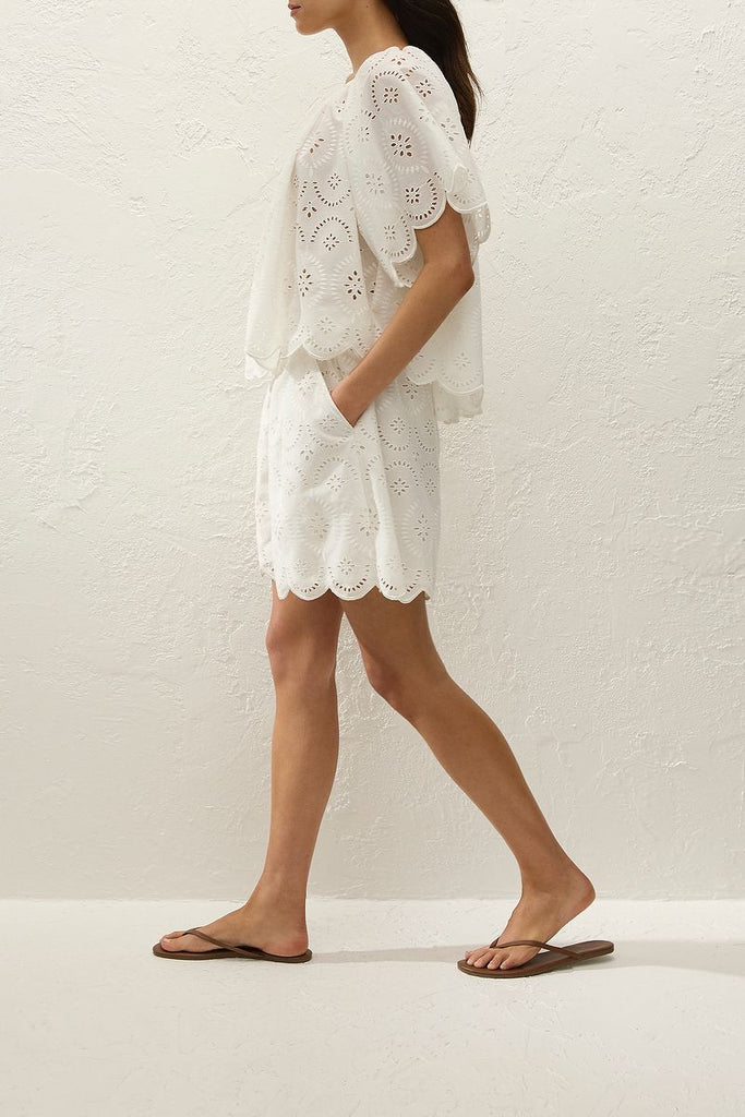 Faithfull The Brand - FONDACO TOP - BIANCA BRODERIE WHITE