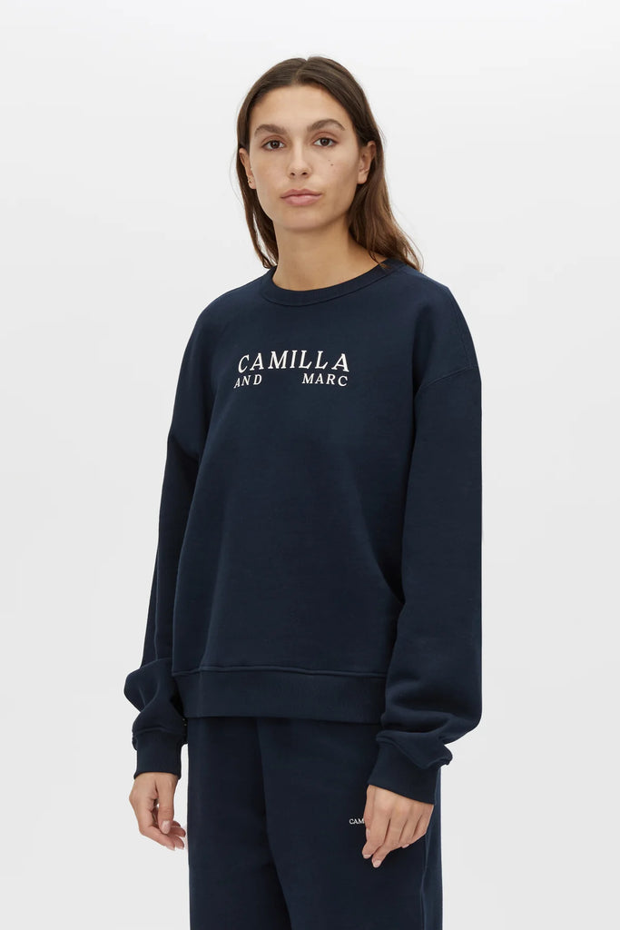 Camilla and Marc - Era Graphic Sweater - Navy/White