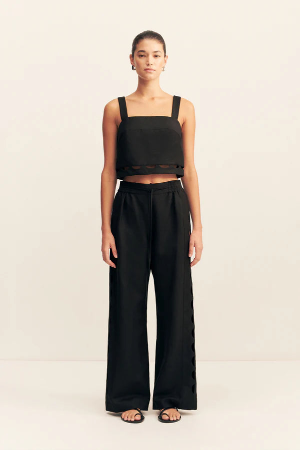 Shona Joy - Birdie Scallop Pant - Black