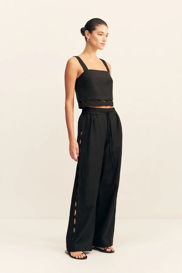 Shona Joy - Birdie Scallop Pant - Black