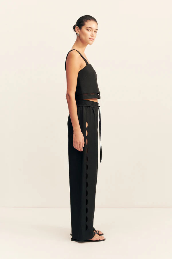 Shona Joy - Birdie Scallop Pant - Black