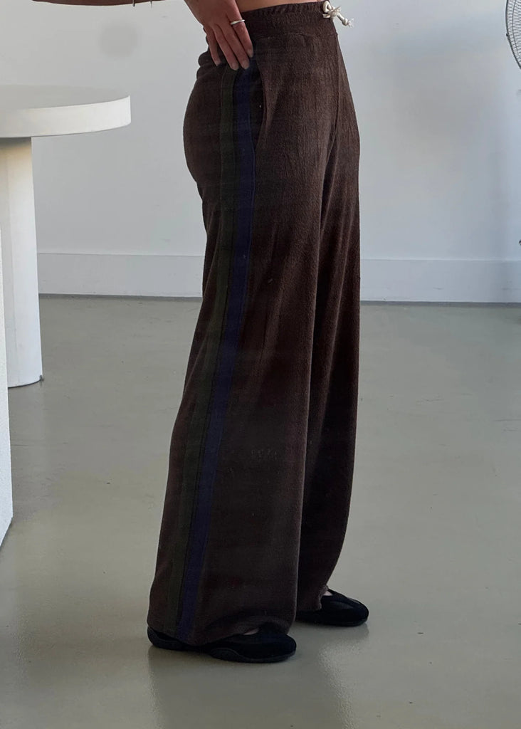 Pinky & Kamal- Odyssey Terry Towelling Pant- Java Brown (Pre-Order)