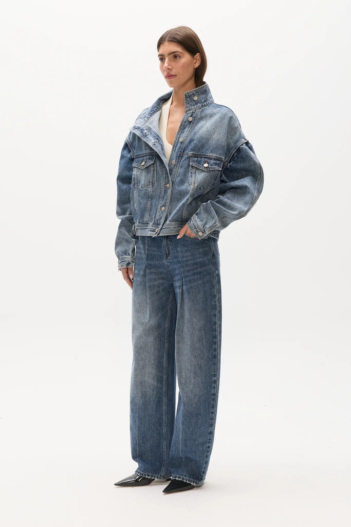 Bayse - Loren Denim Jacket - Ash Tide