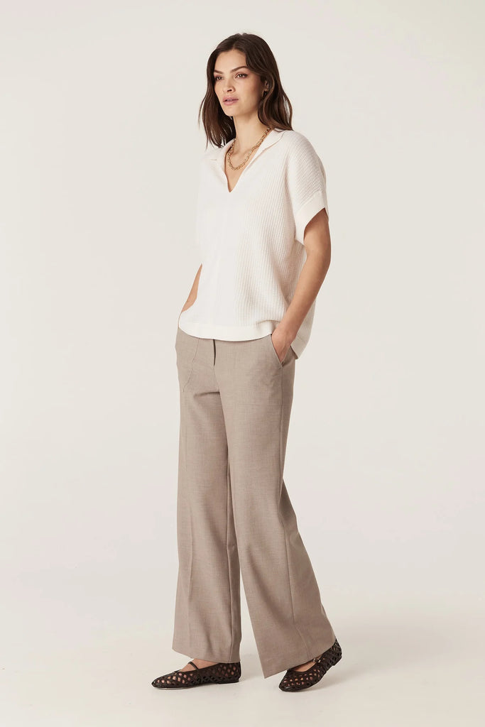 Cable - Evie Wide Leg Pant - Fawn