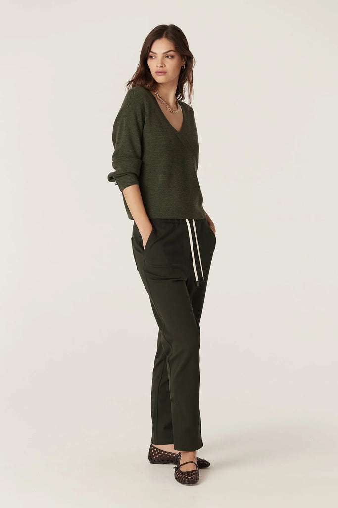 Cable - Audrey Merino Jumper - Forest