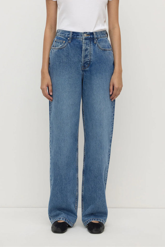 Assembly - High Rise Straight Jean - Classic Blue