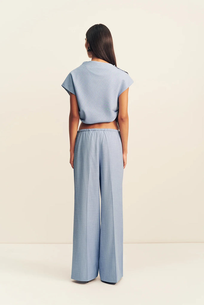 SHona Joy - Asher Drawstring Pant - Chambray Blue