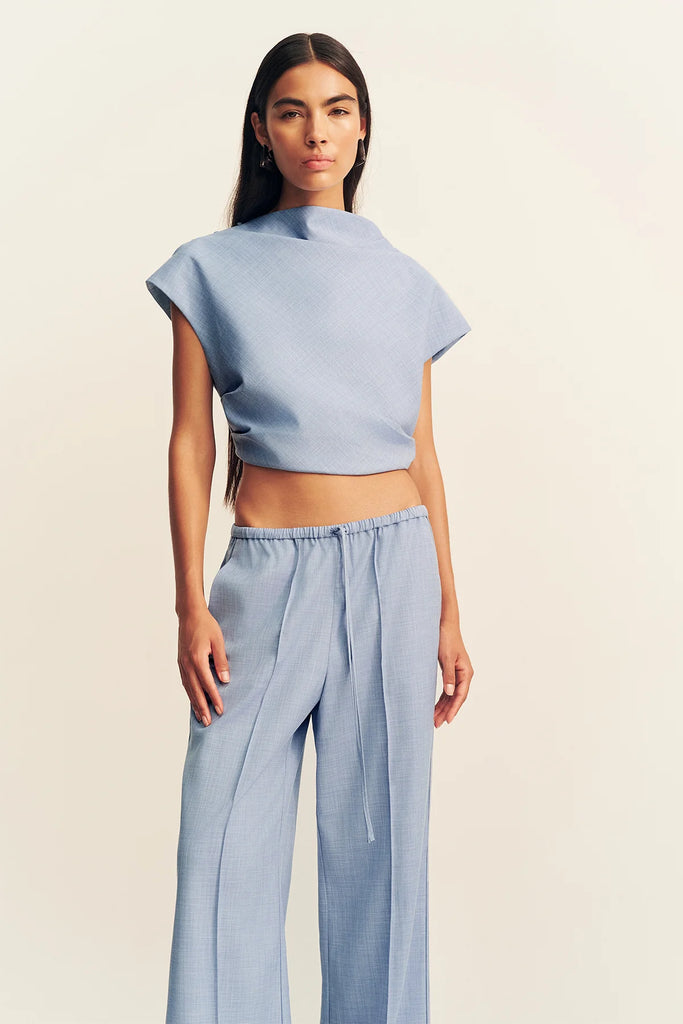 SHona Joy - Asher Drawstring Pant - Chambray Blue