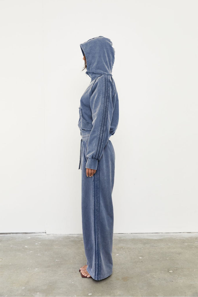 Pinky & Kamal - Acid Wash Trackpant - Sky