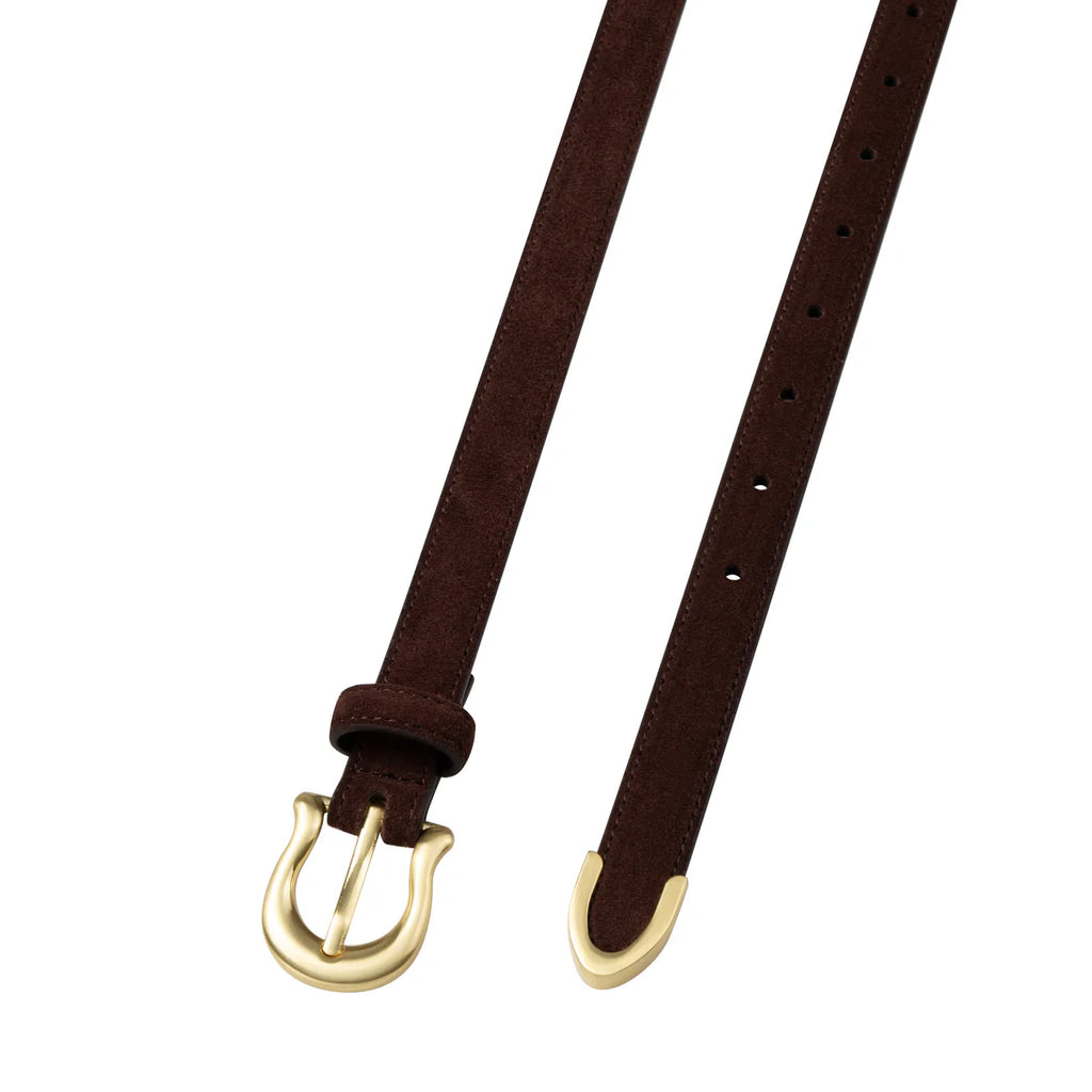 Sancia  - The Adela Belt - Espresso Suede