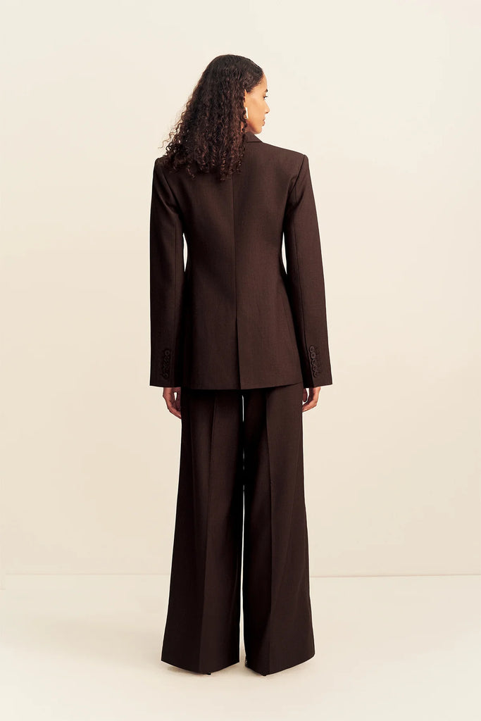 Shona Joy - Asher Double Breasted Blazer - Ristretto