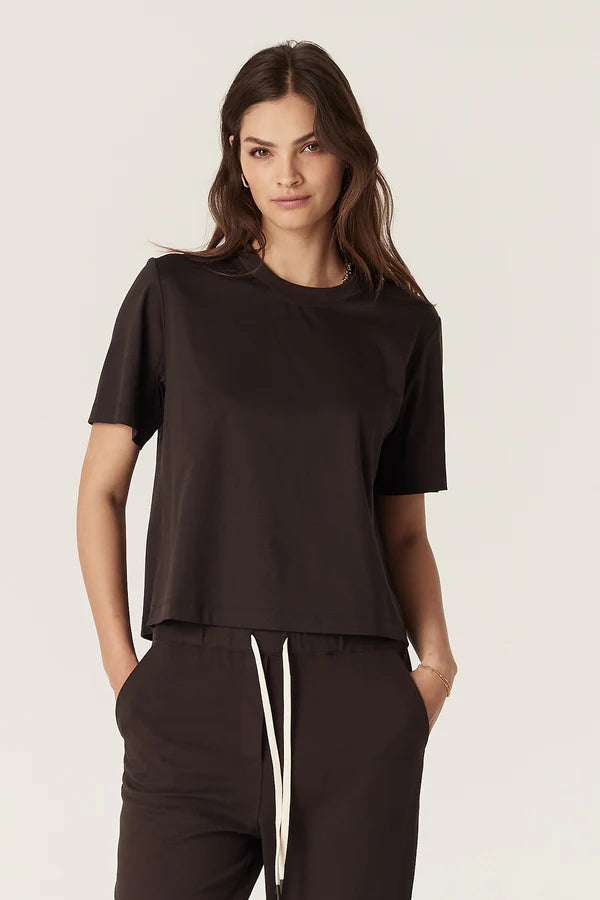 Cable - Pima Boxy Tee - Espresso