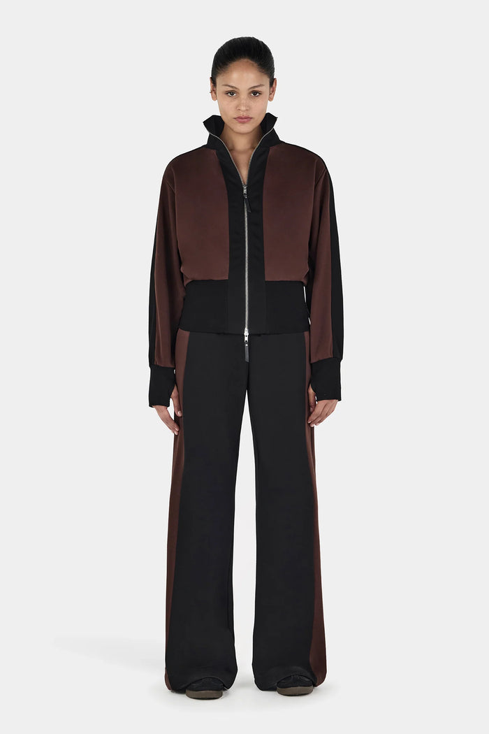 Hansen & Gretel - Reynolds Trackpant - Black/Choc 2-Tone