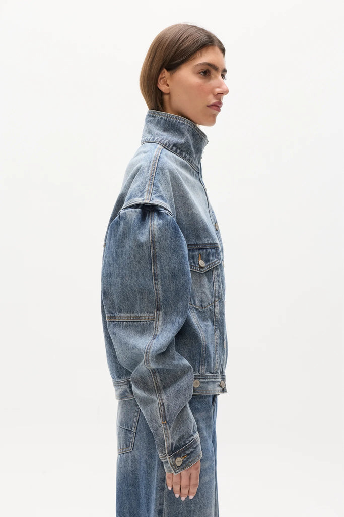 Bayse - Loren Denim Jacket - Ash Tide