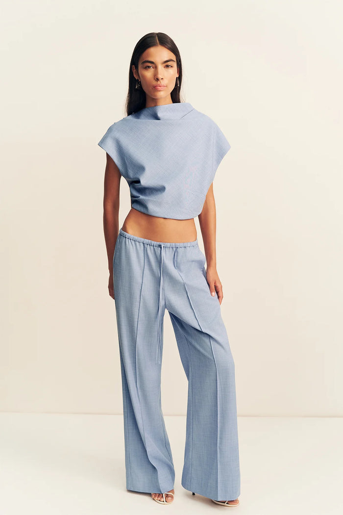 SHona Joy - Asher Drawstring Pant - Chambray Blue
