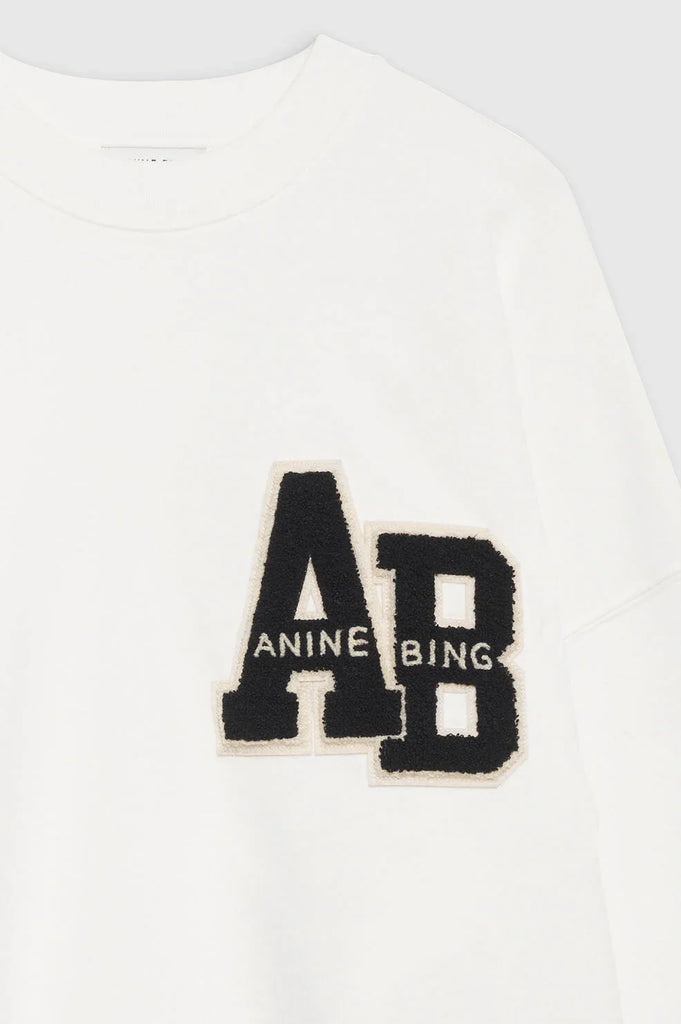 Anine Bing - Miles Sweatshirt Letterman - Off White