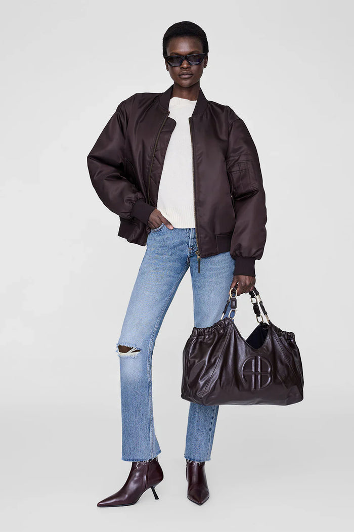 Anine Bing - LEON BOMBER - DEEP BROWN