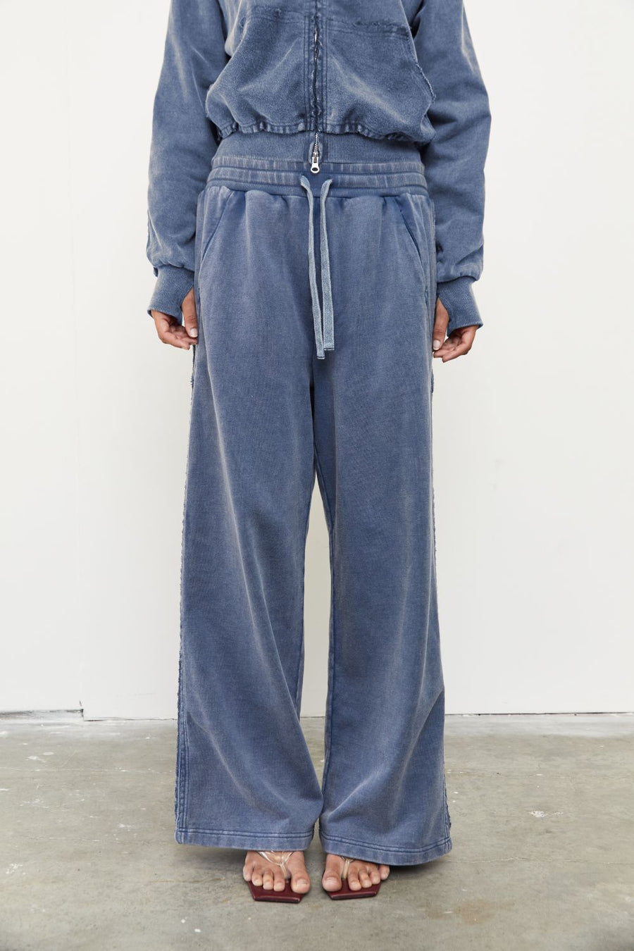 Pinky & Kamal - Acid Wash Trackpant - Sky