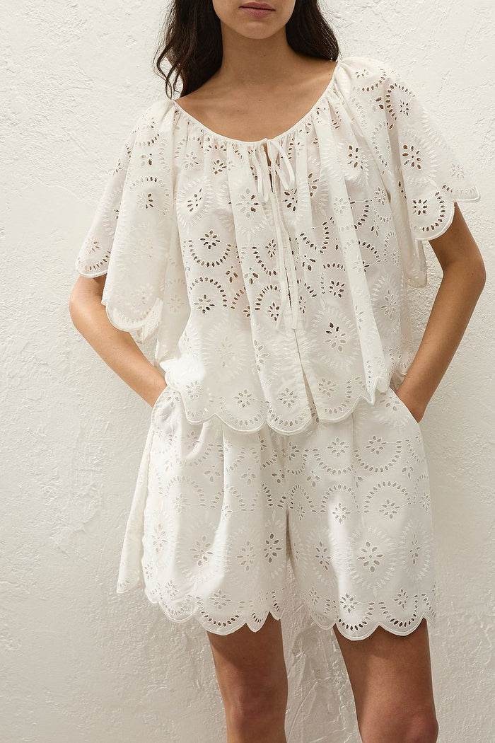 Faithfull The Brand - FONDACO TOP - BIANCA BRODERIE WHITE