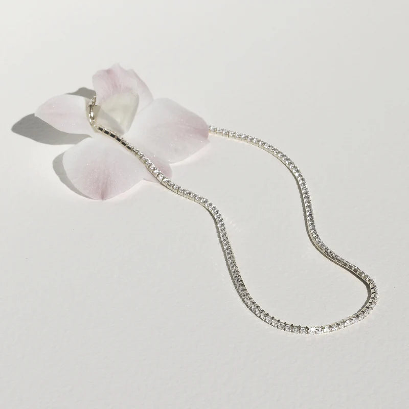 Saint Valentine - Aspen Tennis Necklace - Silver