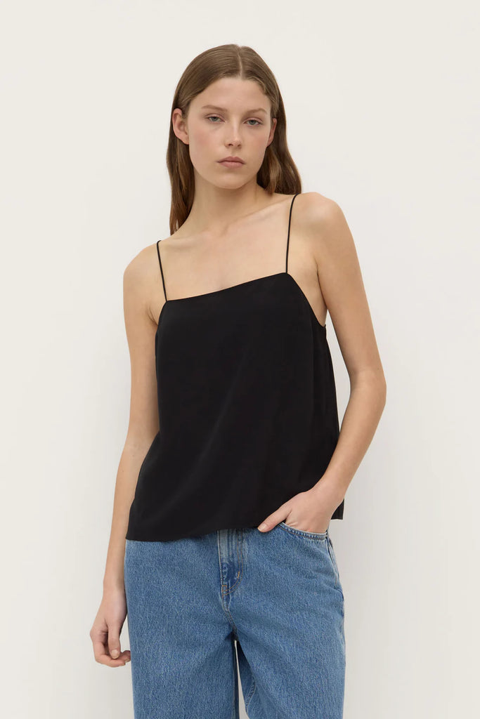 Assembly - Aime Silk Tank - Black