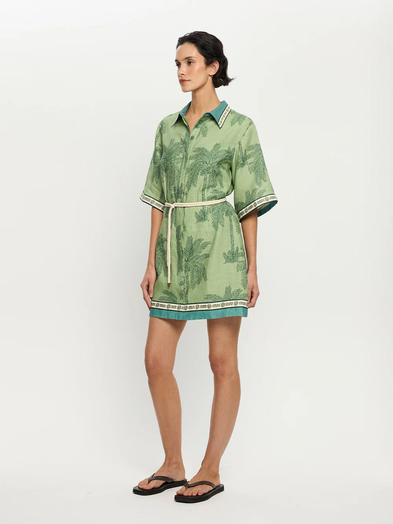 Kivari- Alani Mini Shirt Dress- Alani