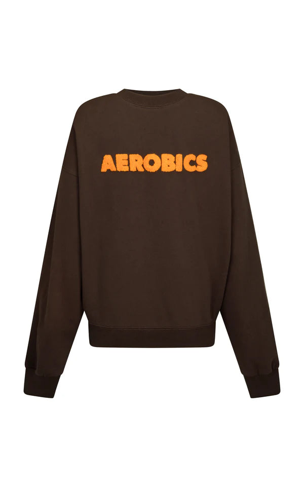 Araminta James - Aerobics Sweatshirt - Espresso