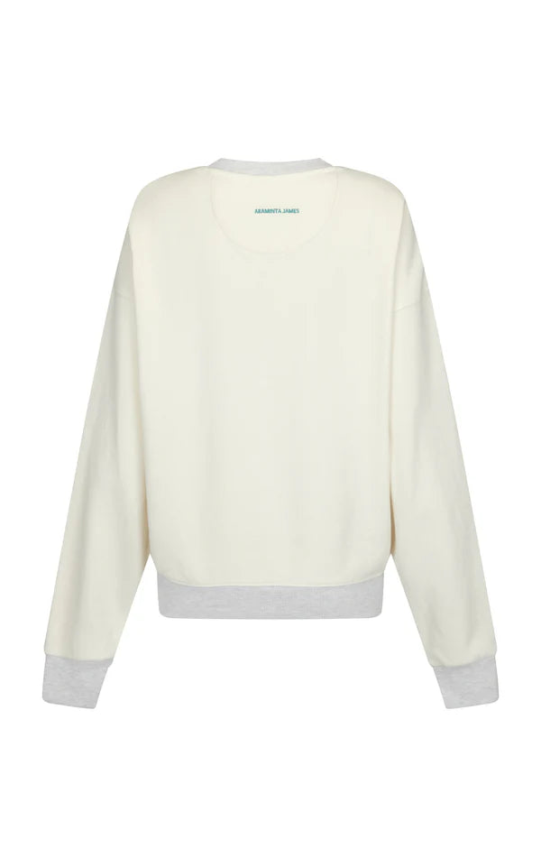 Araminta James - Athletique Sweatshirt - Coconut