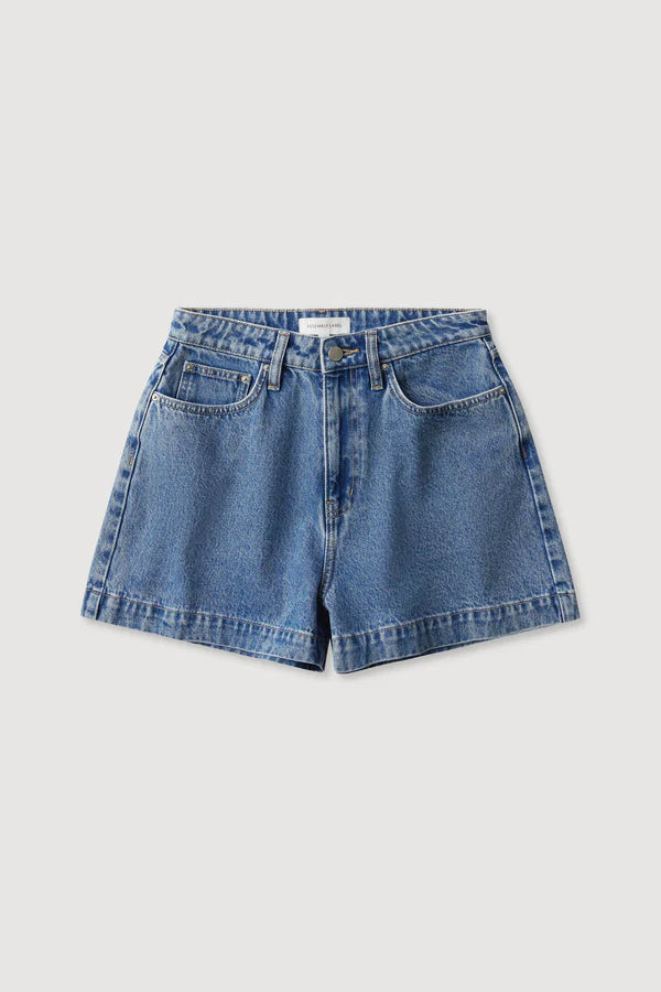 Assembly - Boxy Denim Short Dark Stone