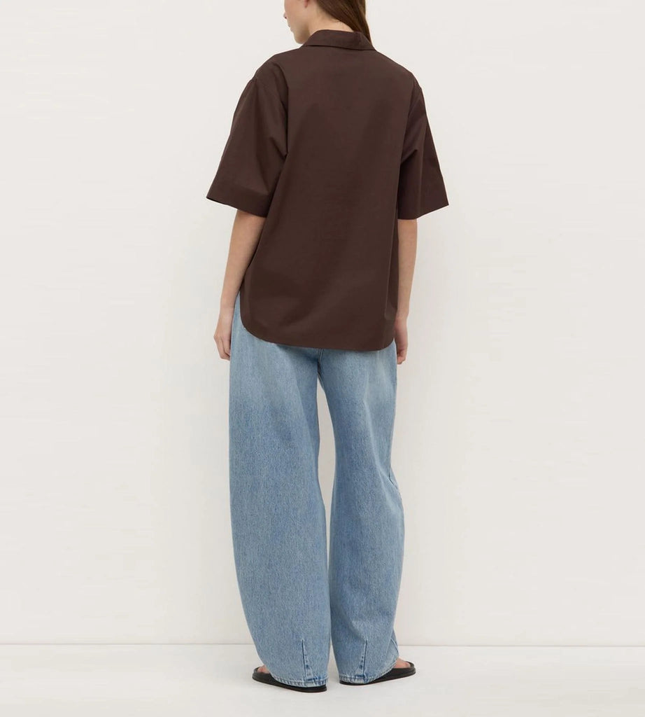Assembly Label - Joni Short Sleeve Shirt - Ganache