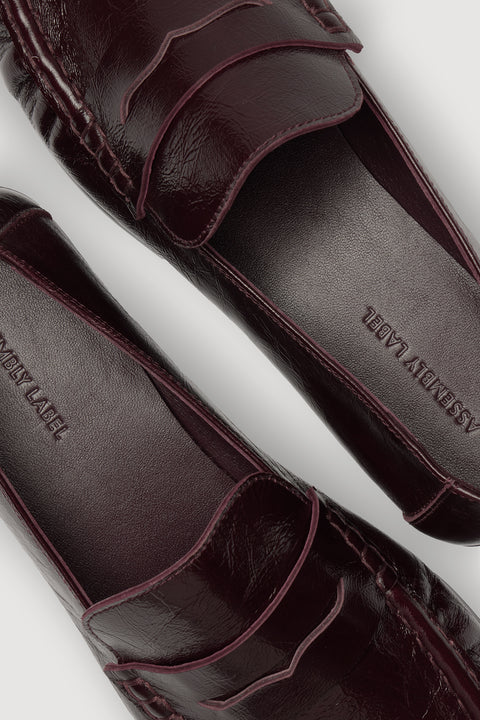 Assembly Label - Avenue Leather Loafter - Wine
