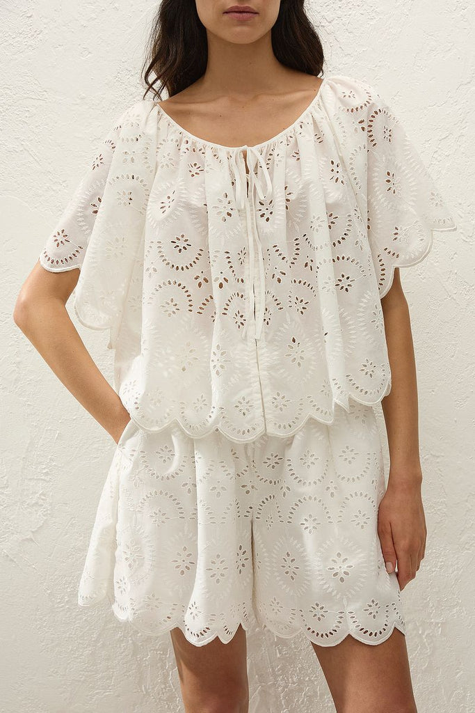 Faithfull The Brand - FONDACO TOP - BIANCA BRODERIE WHITE