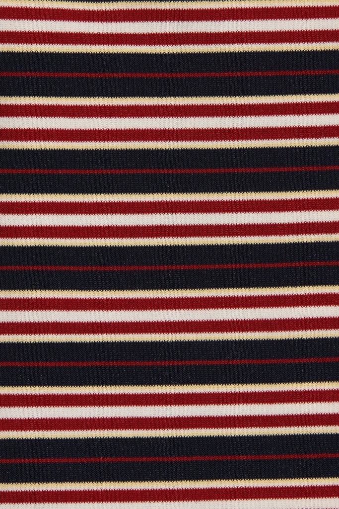 Faithful - Harlow Oversized Polo - Cila Stripe Navy