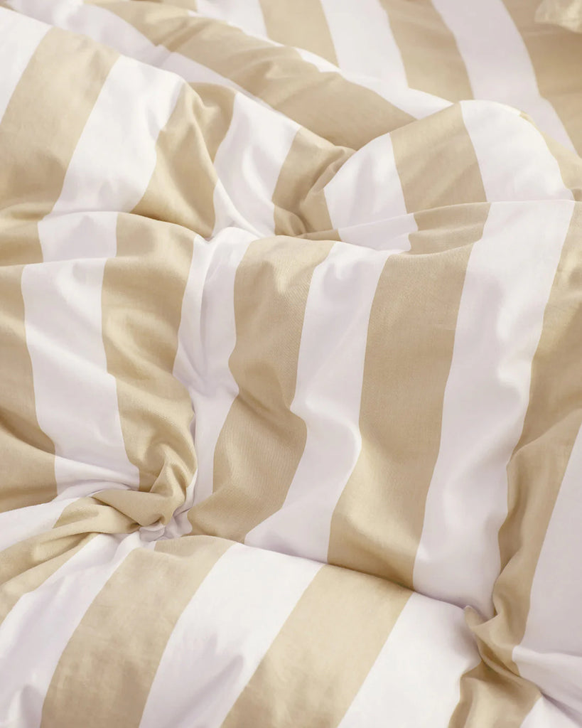 Hommey - Quilt Cover - Biscotti Stripes (Online Only)