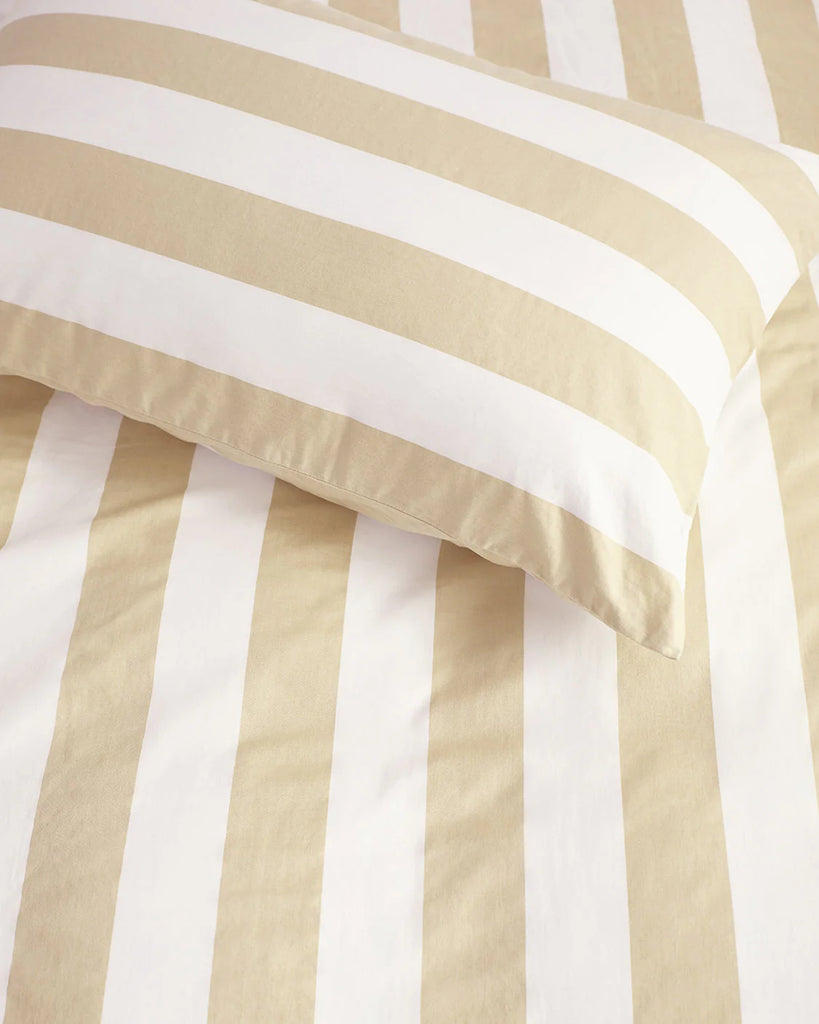 Hommey - Pillowcase Pair - Biscotti Stripes (Online Only)