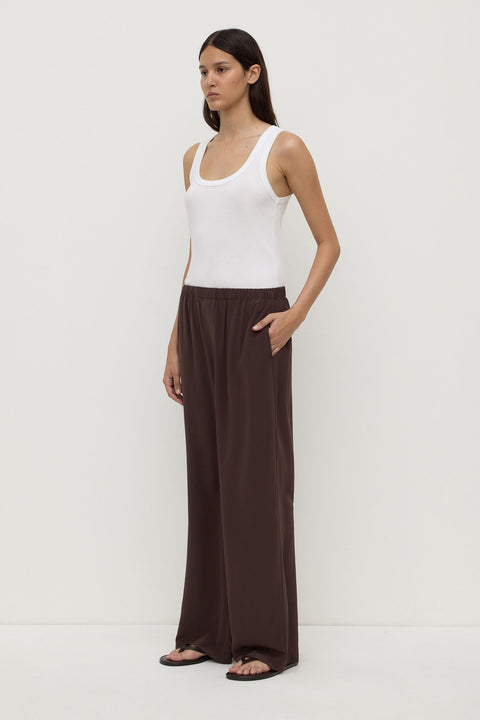 Assembly - Betty Silk  Pant - Ganache