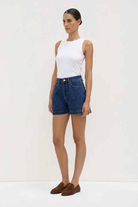 Assembly Label - Boxy Denim Short - Heritage Blue