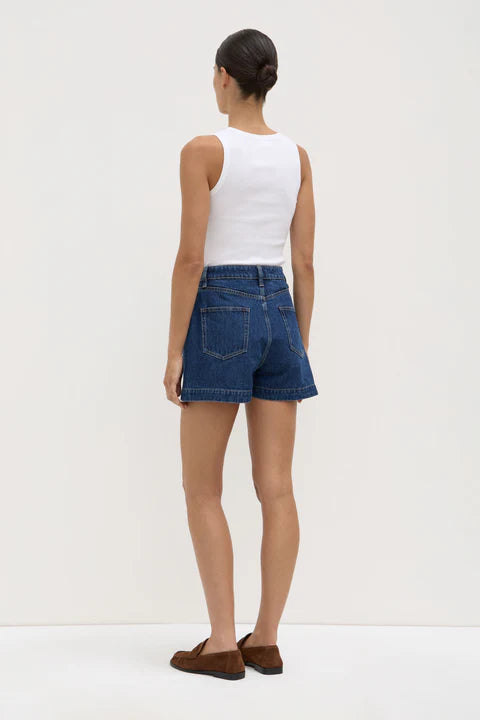 Assembly Label - Boxy Denim Short - Heritage Blue