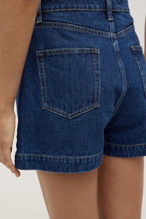 Assembly Label - Boxy Denim Short - Heritage Blue