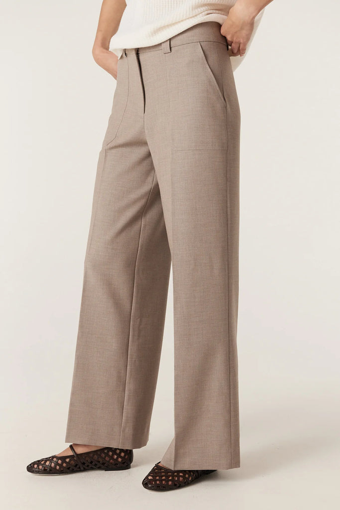 Cable - Evie Wide Leg Pant - Fawn