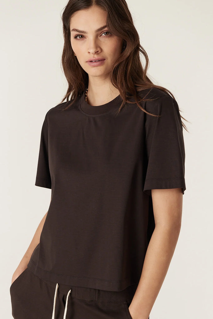 Cable - Pima Boxy Tee - Espresso