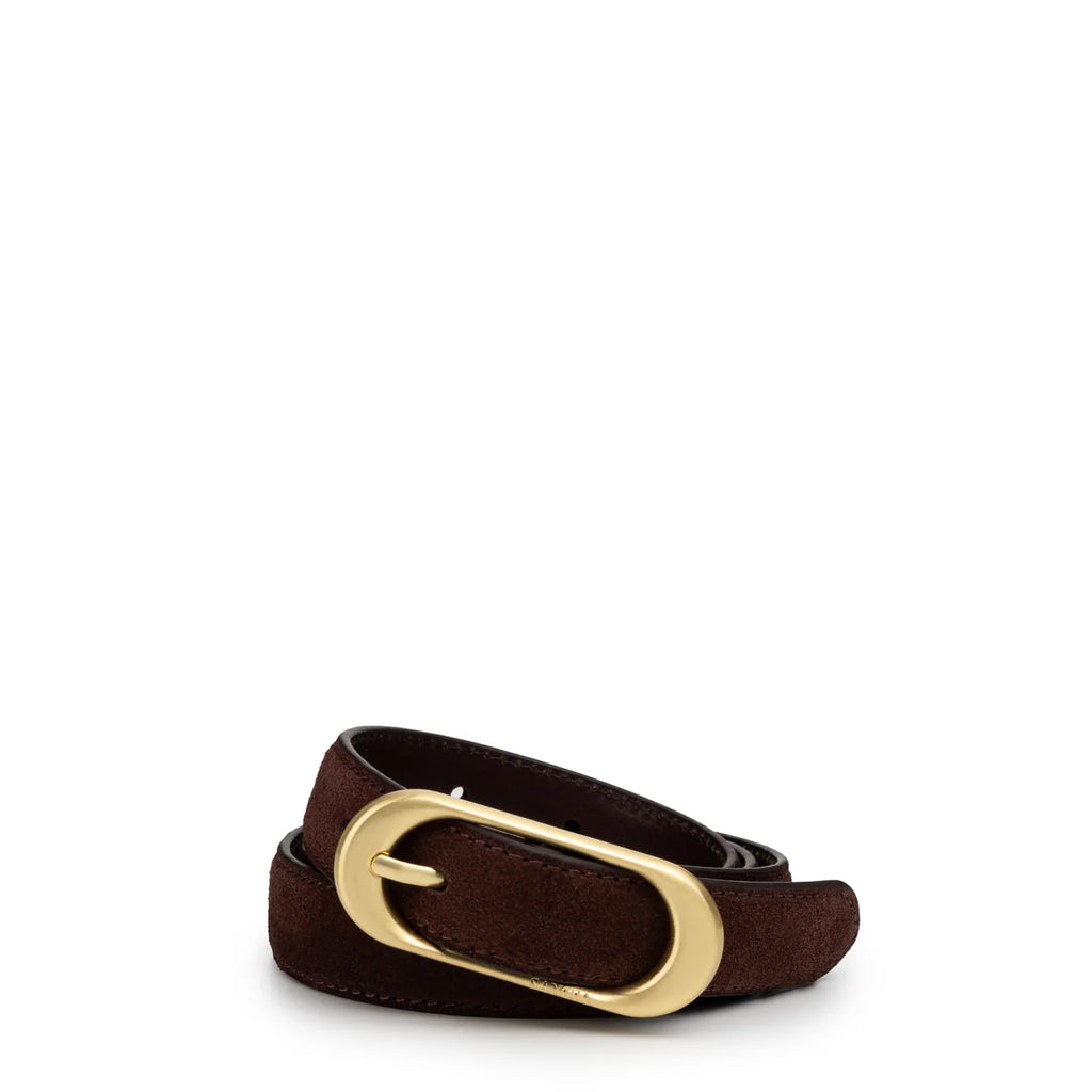 Sancia - The Mira Belt - Espresso Suede