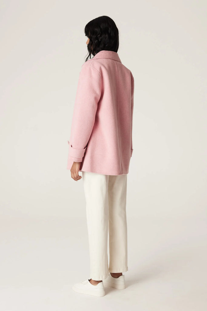 Cable - Weekend Pea Coat - Pink