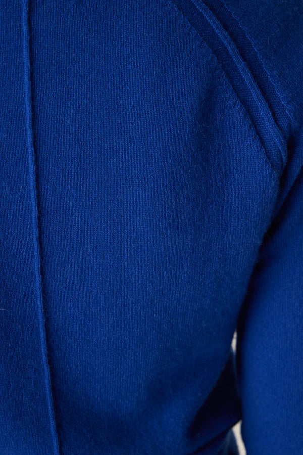 Cable - Cashmere Crew Jumper - Sapphire Blue