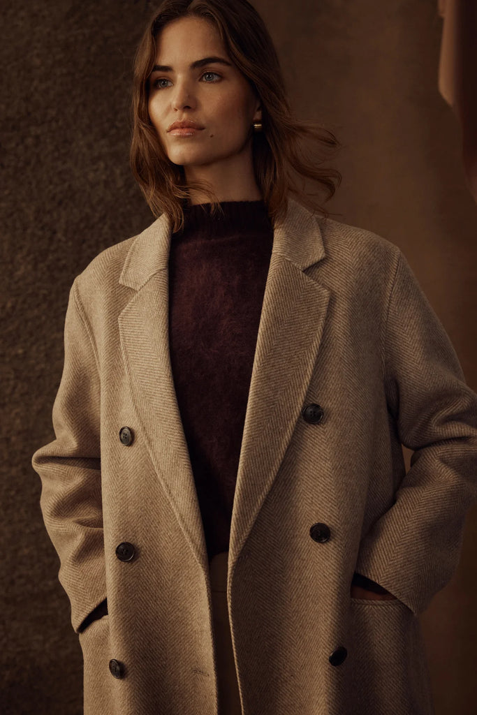Cable- Ainsley Coat- Fawn