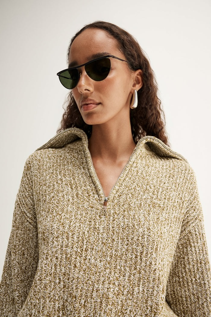 Elka - Harrie Knit Jumper - Moss Marle