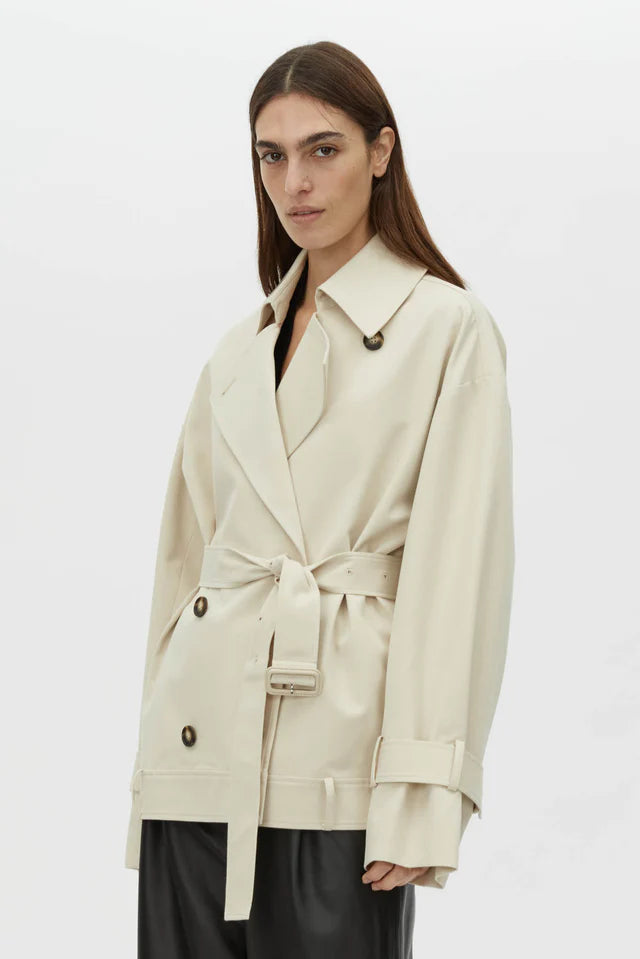 Camilla and Marc - Neroli Short Trench  - Alabaster