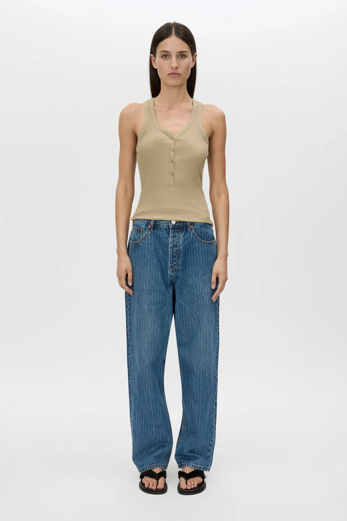 Camilla and Marc - Rhodes 2.0 Denim Jean - Blue Pinstripe