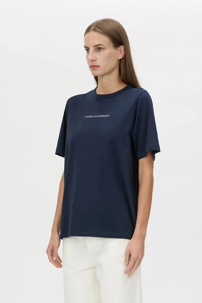 Camilla and Marc - Suvero Logo Tee - Navy
